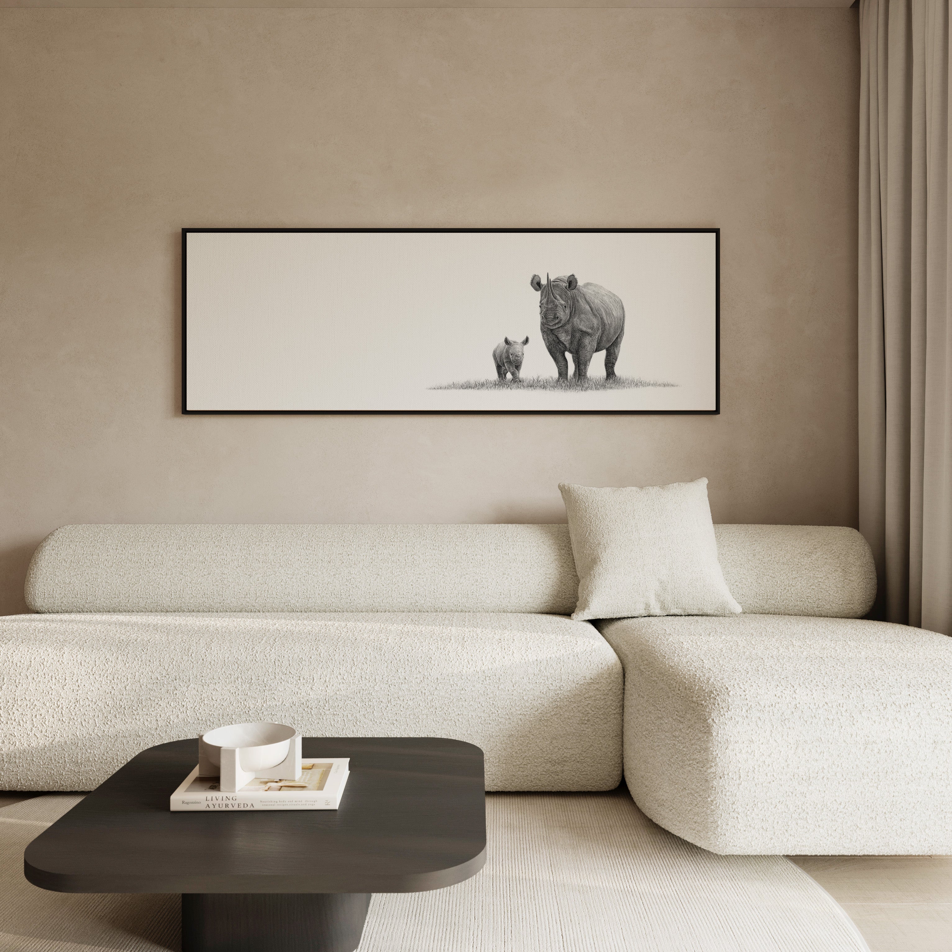 Black Rhino Panorama