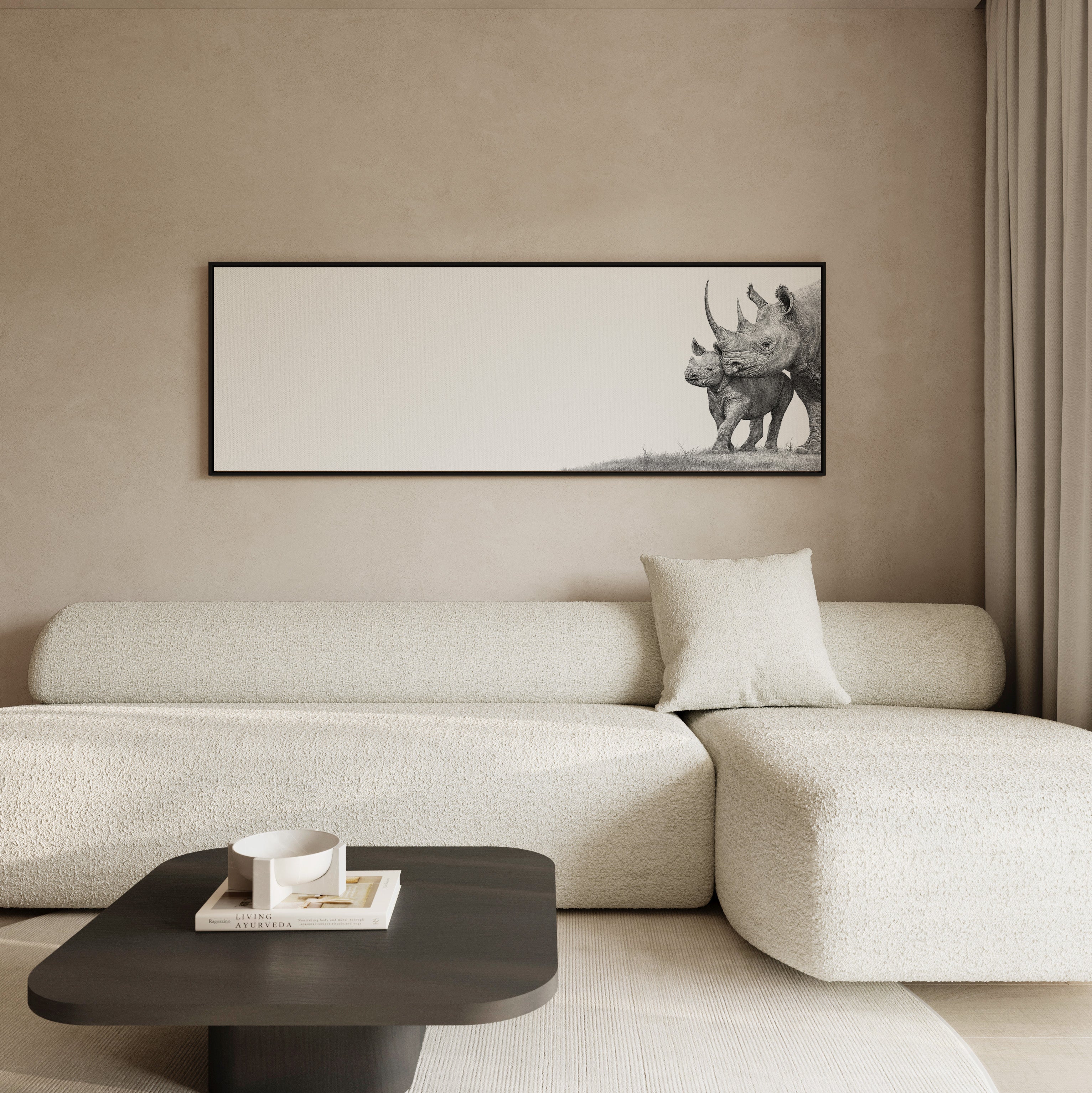 Black Rhino Panorama