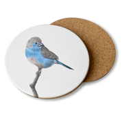 Blue Waxbill Wooden Coaster - BWX