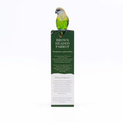 Brown Headed Parrot Wooden Bookmark