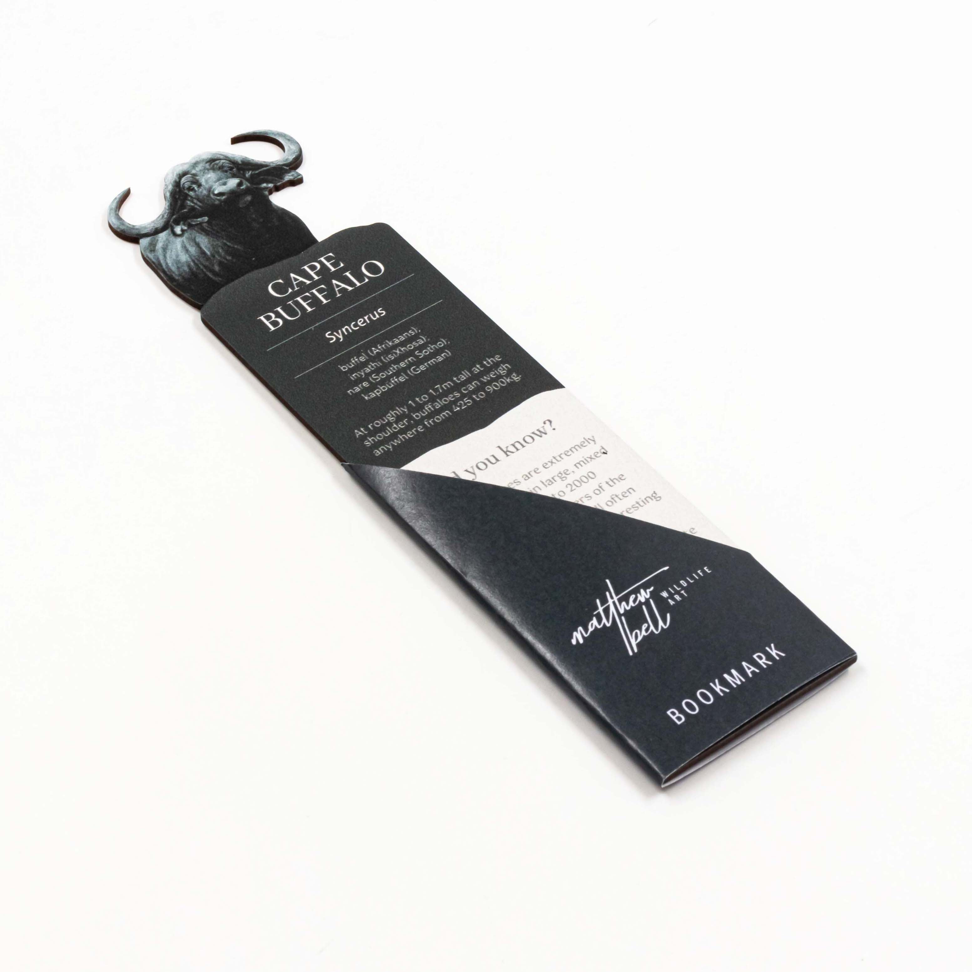 Buffalo Wooden Bookmark