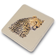 Cheetah Leather Coaster