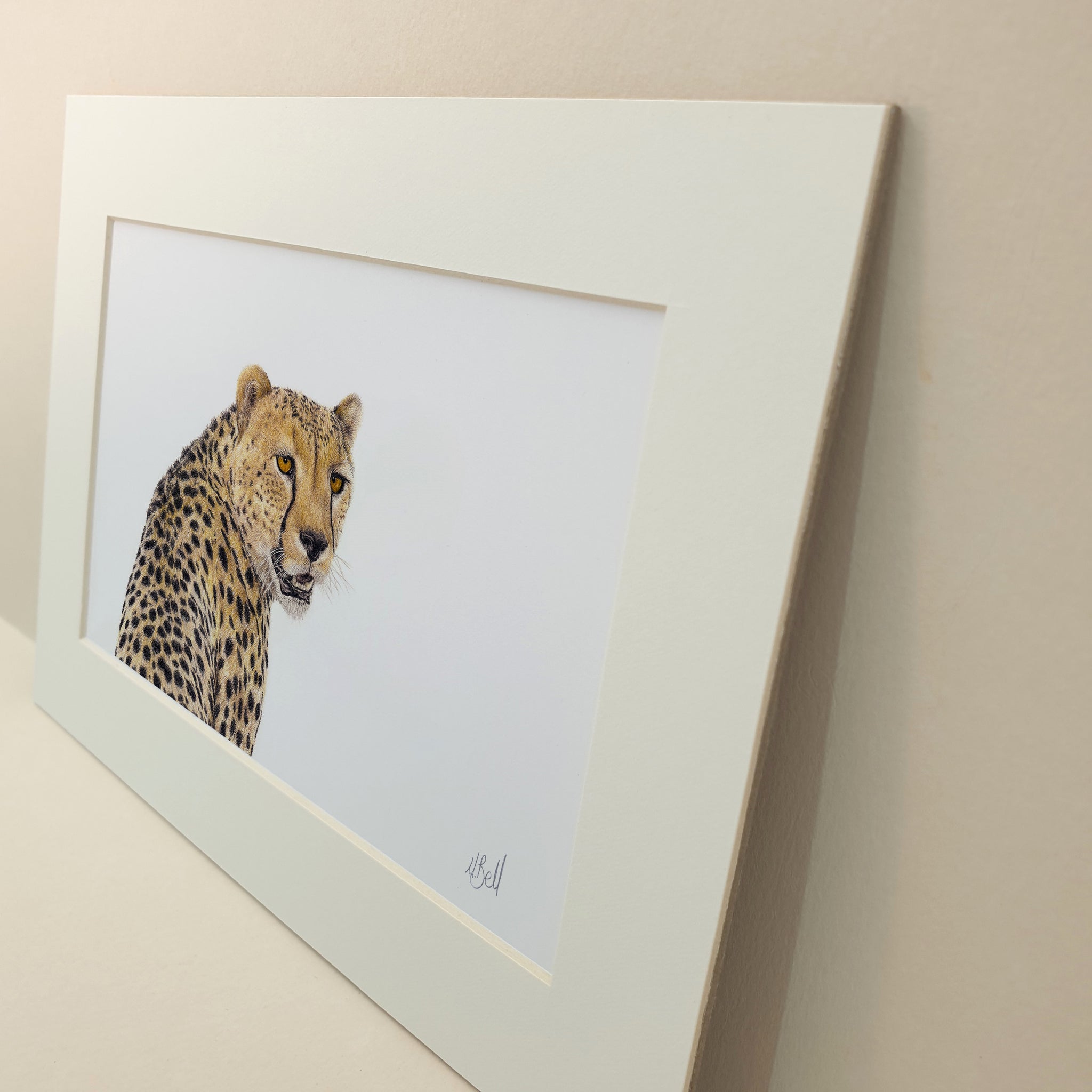 Cheetah portrait artwork