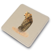 Cheetah Leather Coaster
