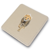 Cheetah Leather Coaster