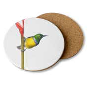 Collared Sunbird Wooden Coaster - CLSB