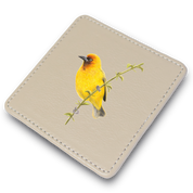 Cape Weaver Leather Coaster