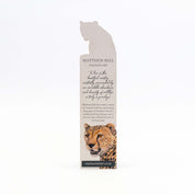 Cheetah Wooden Bookmark