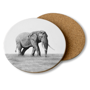 African Elephant Wooden Coaster - E10
