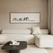 Elephant Family Panorama