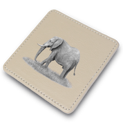 Elephant Leather Coaster