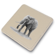 Elephant Leather Coaster