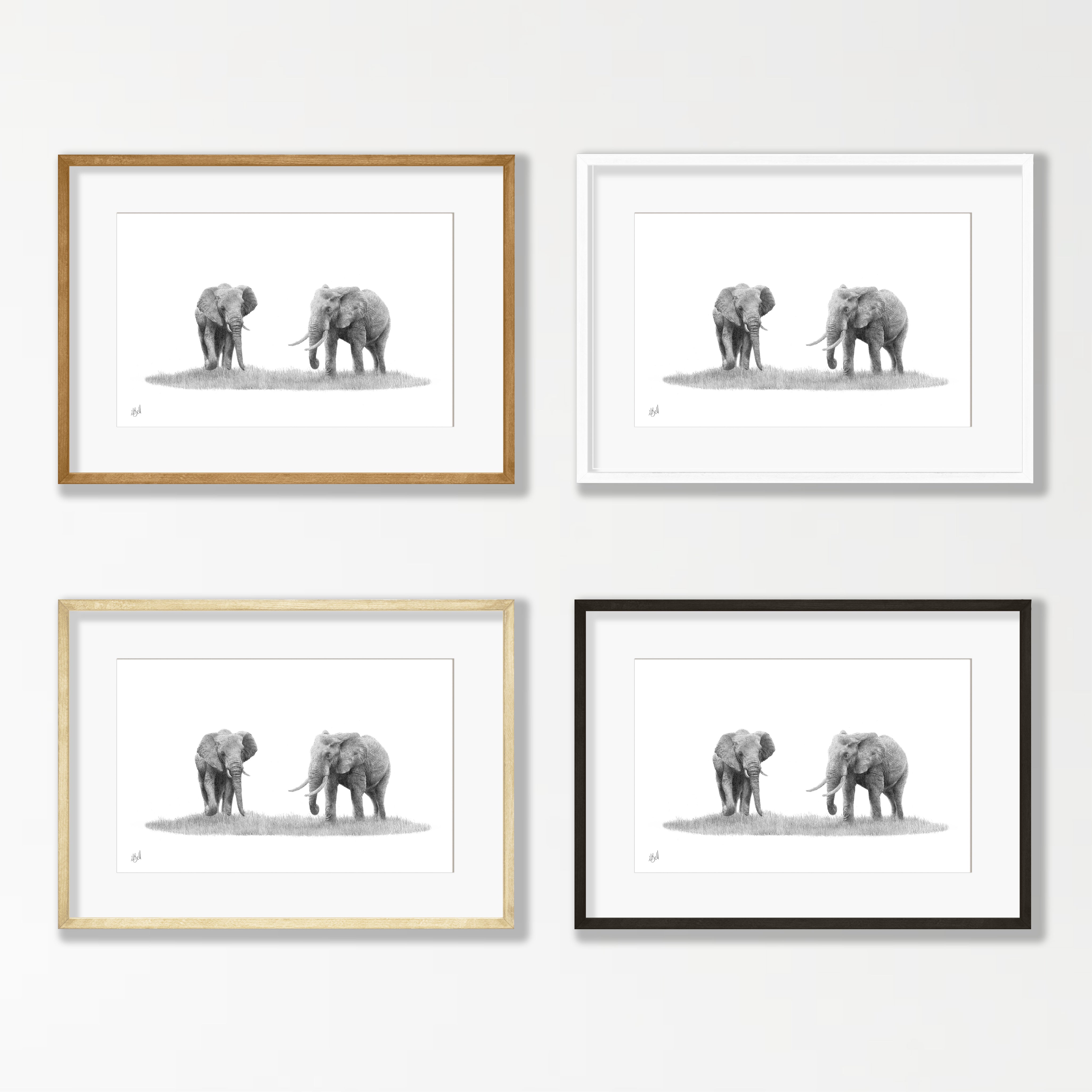 Elephant Pair - E13