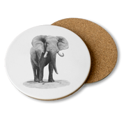 African Elephant Wooden Coaster - E16