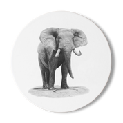 African Elephant Wooden Coaster - E16