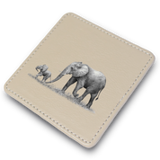 Elephant Leather Coaster