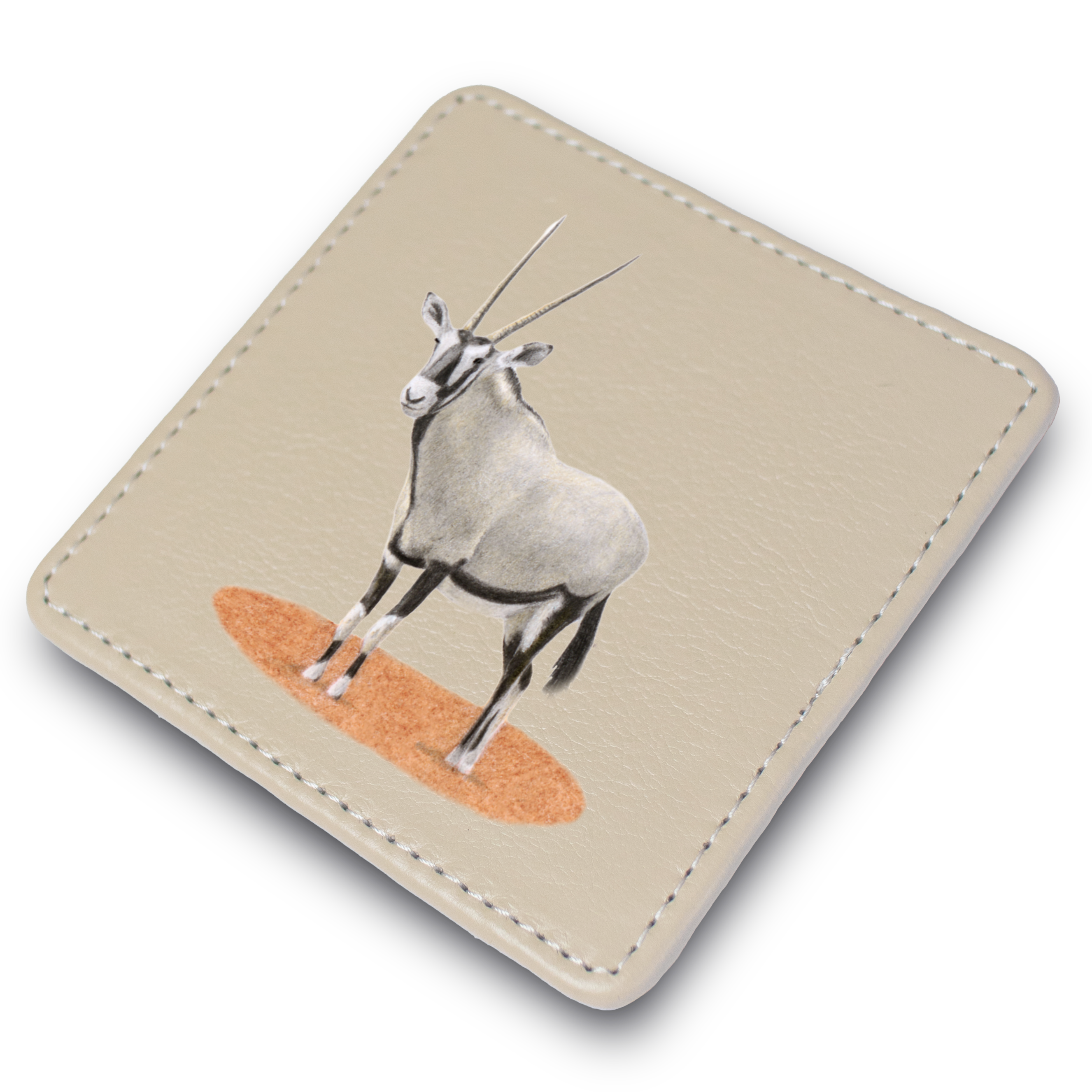 Gemsbok Leather Coaster
