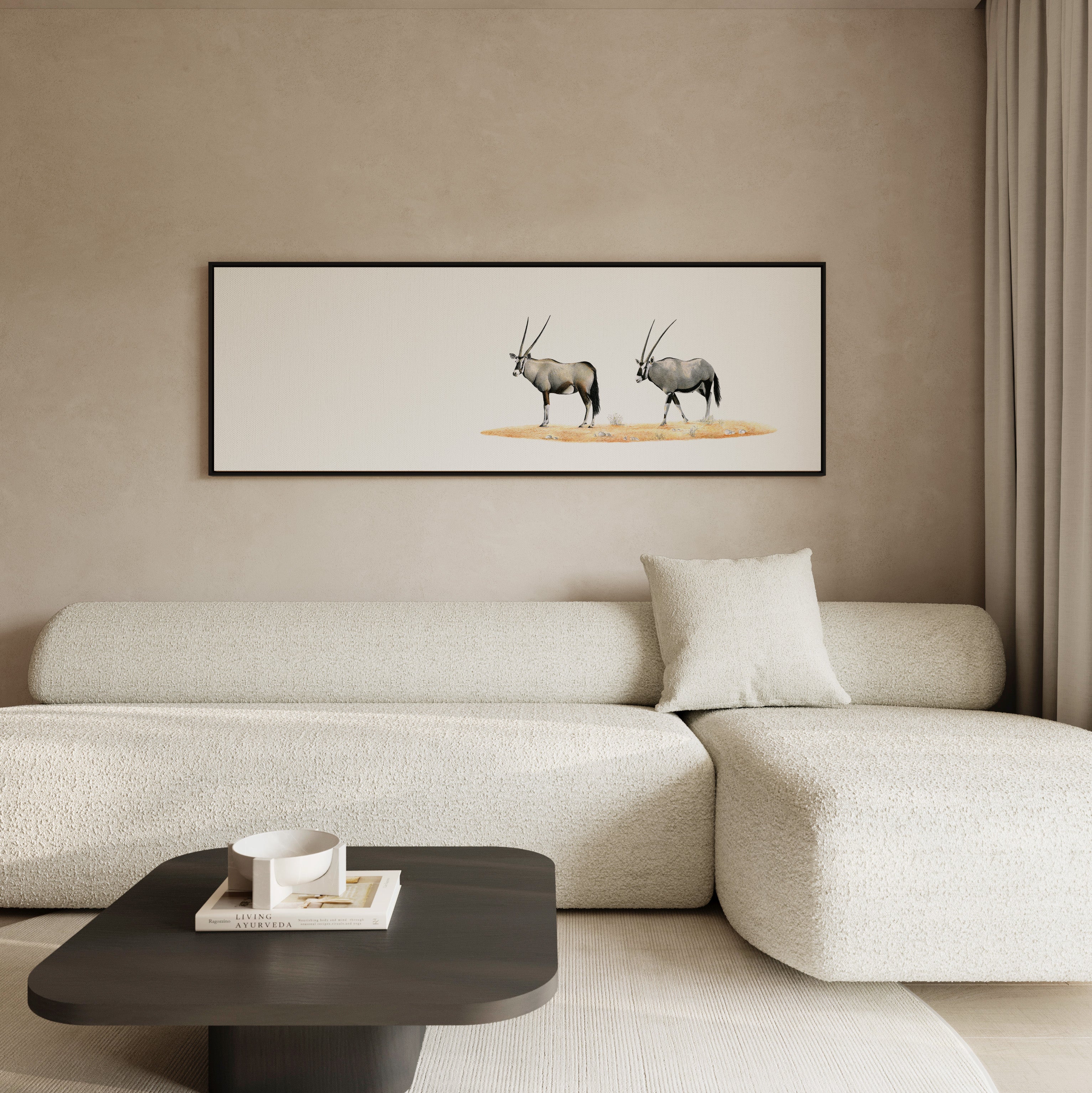 Gemsbok Pair Panorama