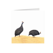 Guinea Fowl Greeting Card - GFL2