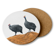 Guinea Fowl Wooden Coaster - GFL1