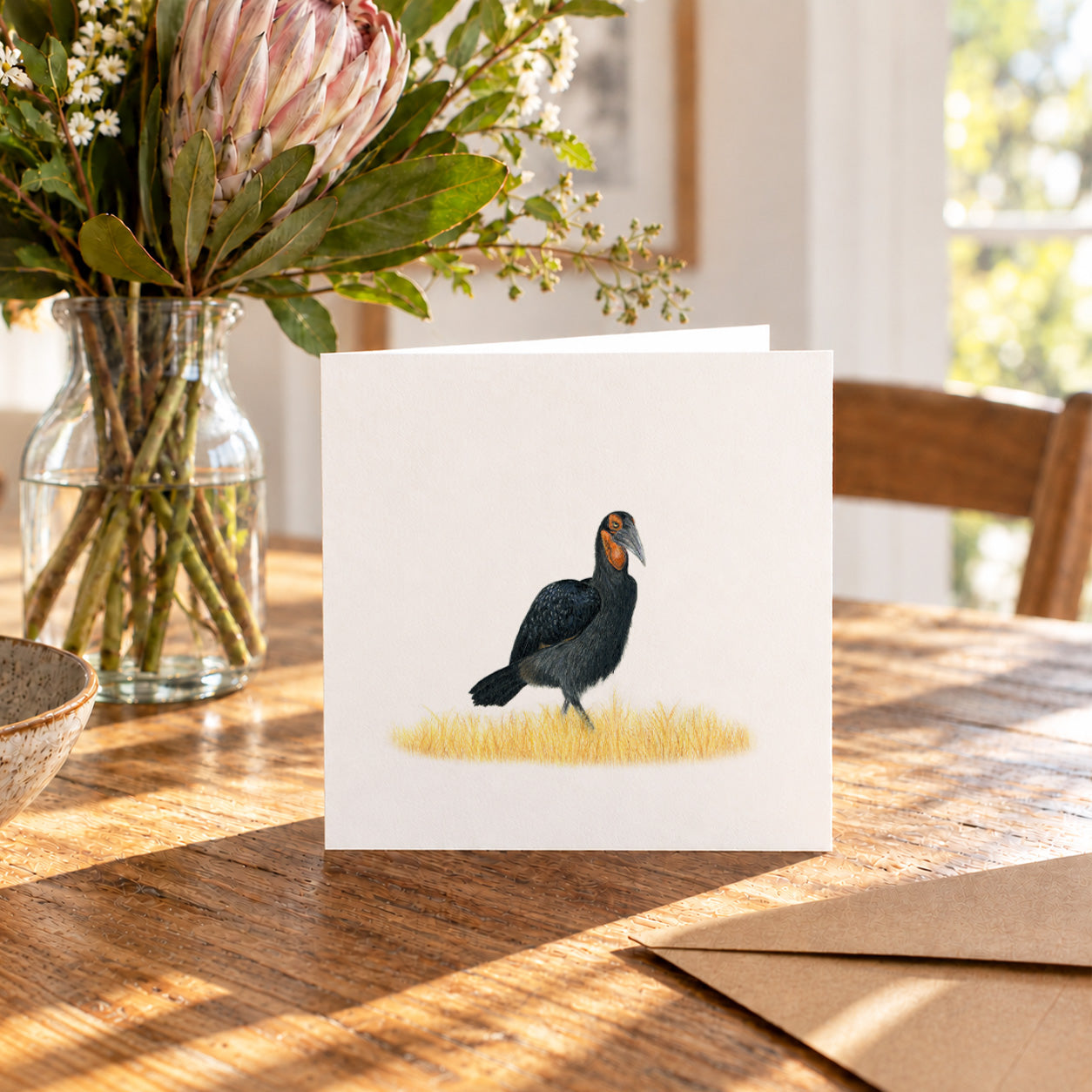 Ground Hornbill Greeting Card - GHB1