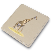 Giraffe Leather Coaster