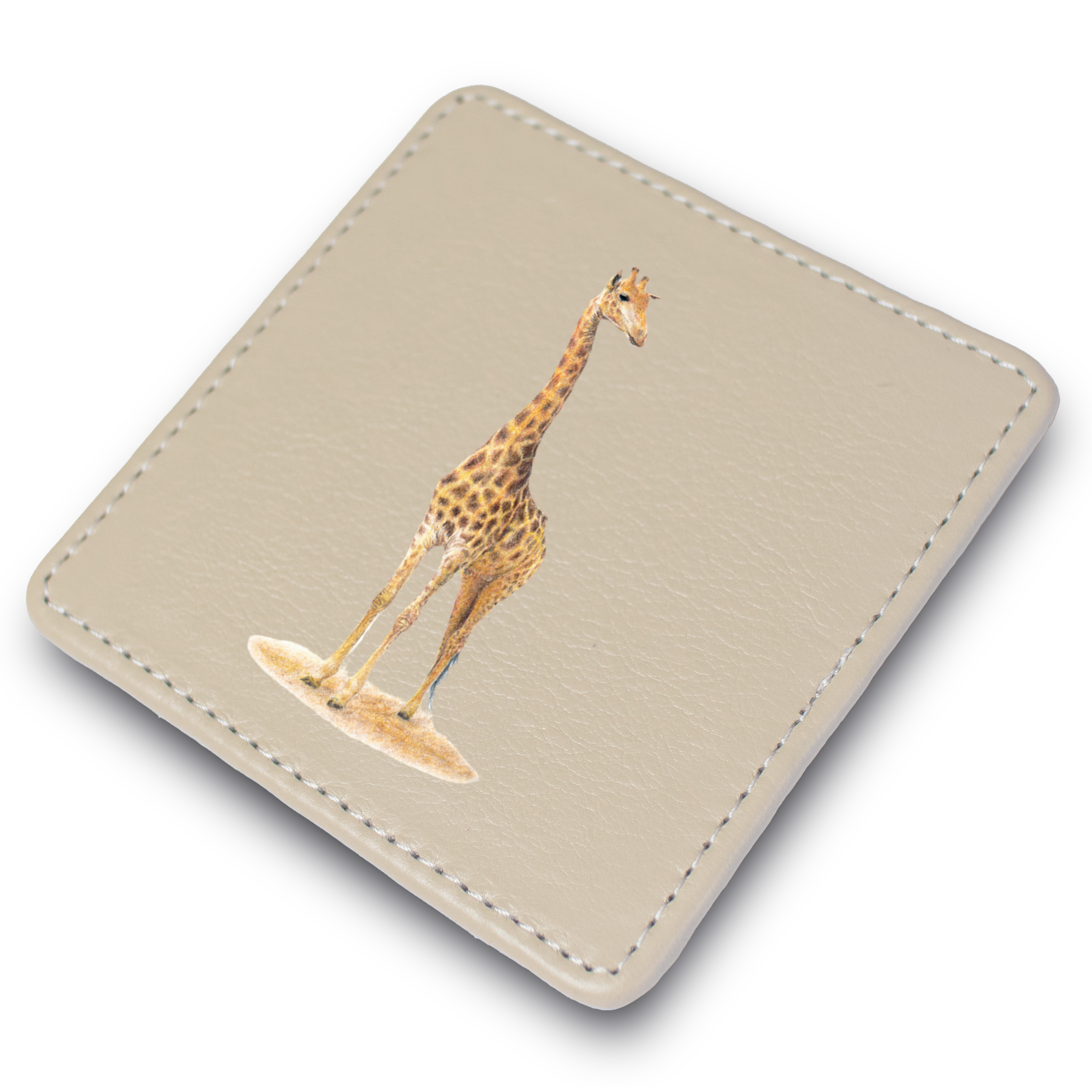 Giraffe Leather Coaster