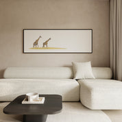Giraffe Pair Panorama