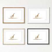 Giraffe Mother and Baby - GRF4
