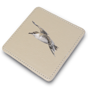 Great Shearwater Leather Coaster
