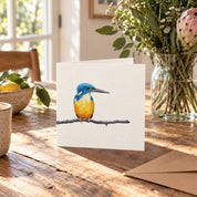 Half Collared Kingfisher Greeting Card - HCK