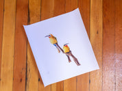 White Fronted Bee Eaters (WFBE2) on Rolled Canvas