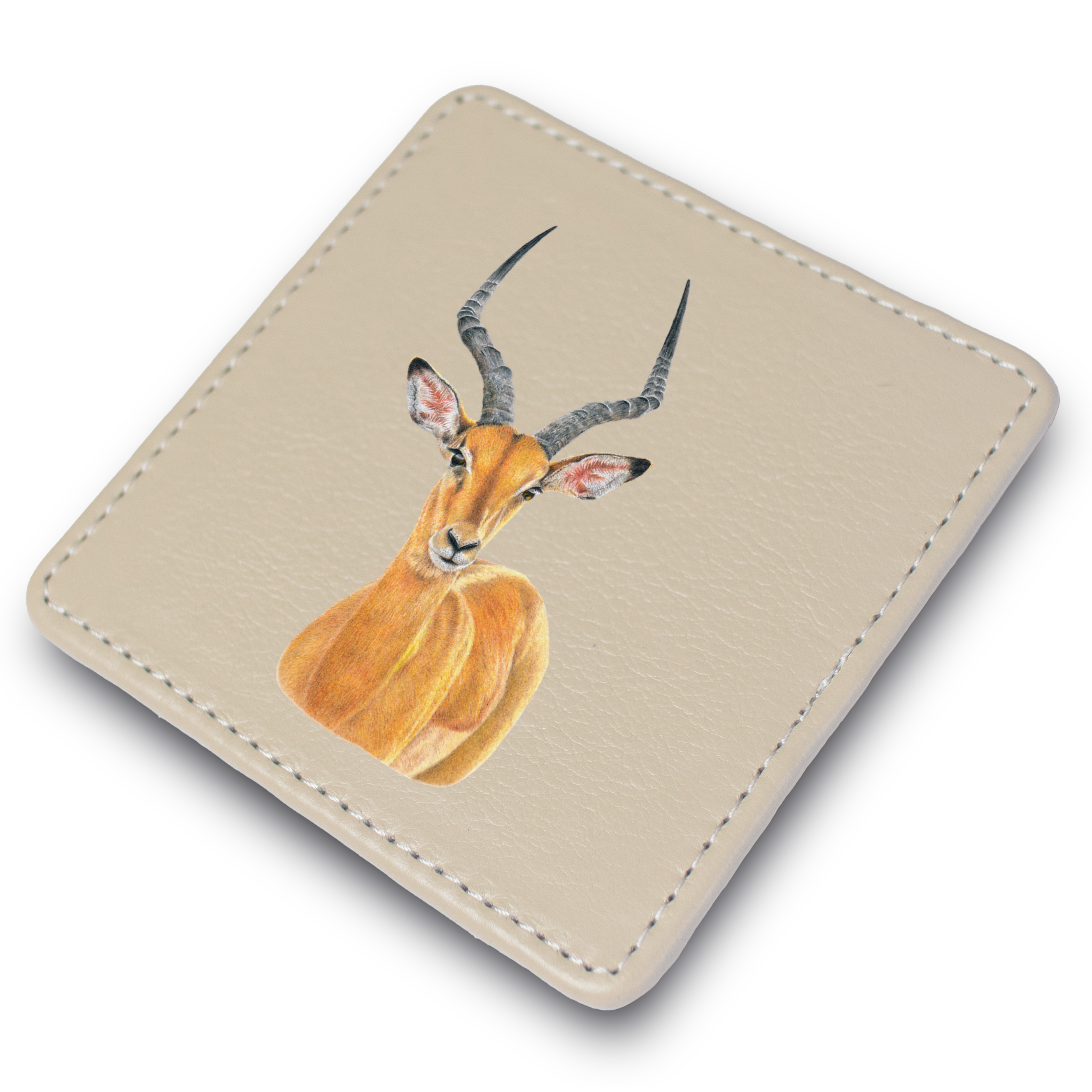 Impala Leather Coaster