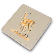 Impalas Leather Coaster