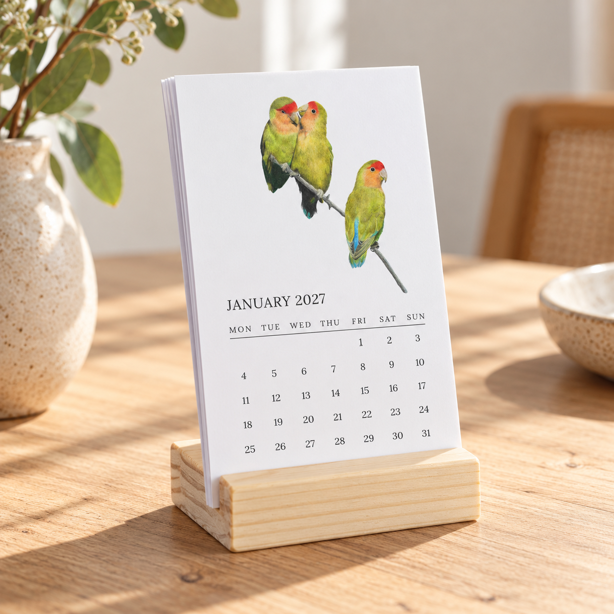 2027 Birds of South Africa Mini Desk Calendar