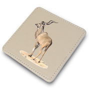 Kudu Leather Coaster