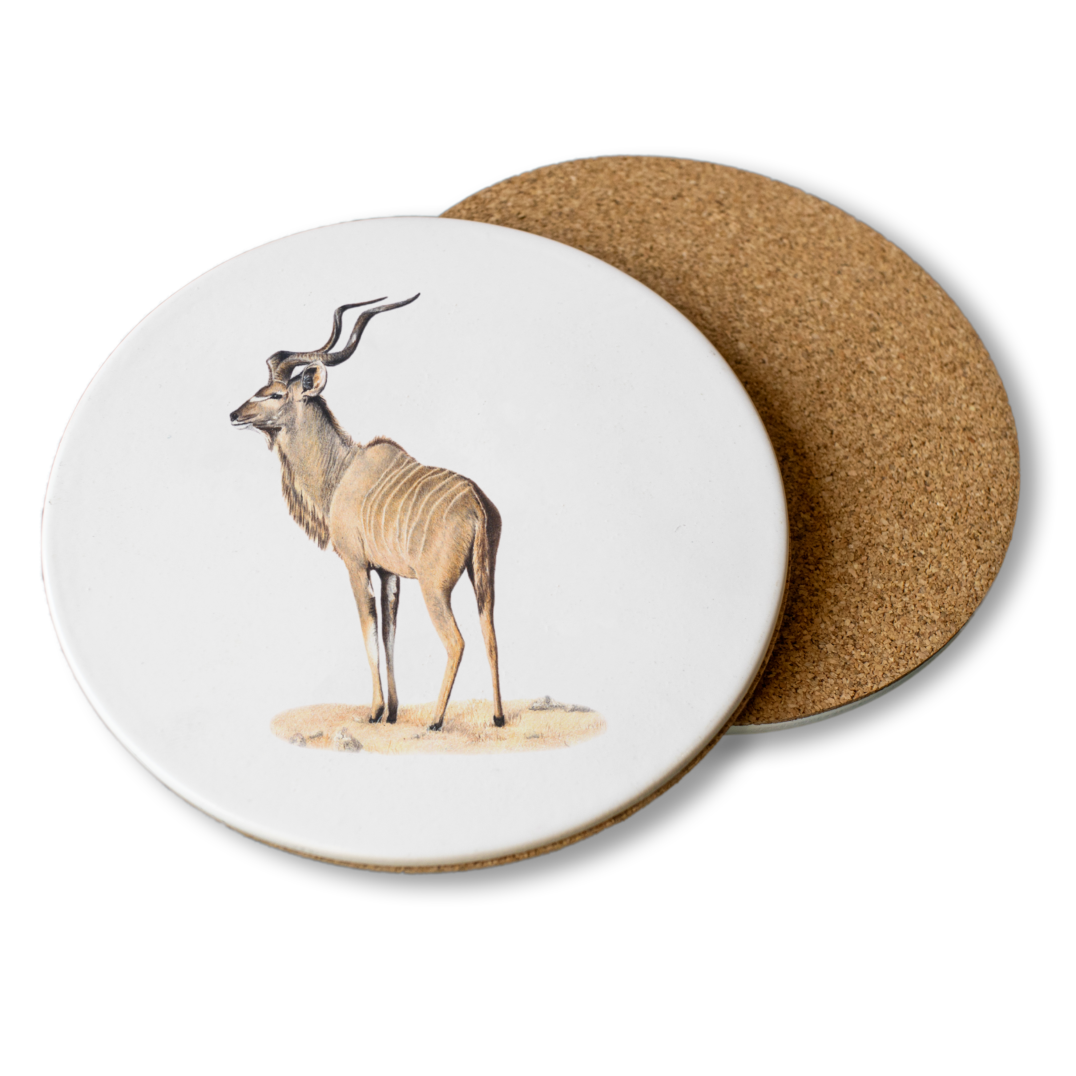 Kudu Wooden Coaster - KD2