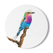Lilac Breasted Roller Wooden Coaster - LBR1