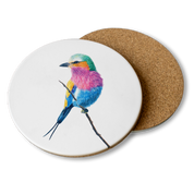 Lilac Breasted Roller Wooden Coaster - LBR2