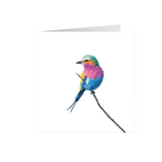 Lilac Breasted Roller Greeting Card - LBR2