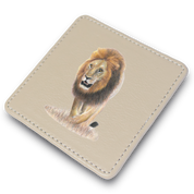 Lion Leather Coaster