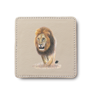 Lion Leather Coaster