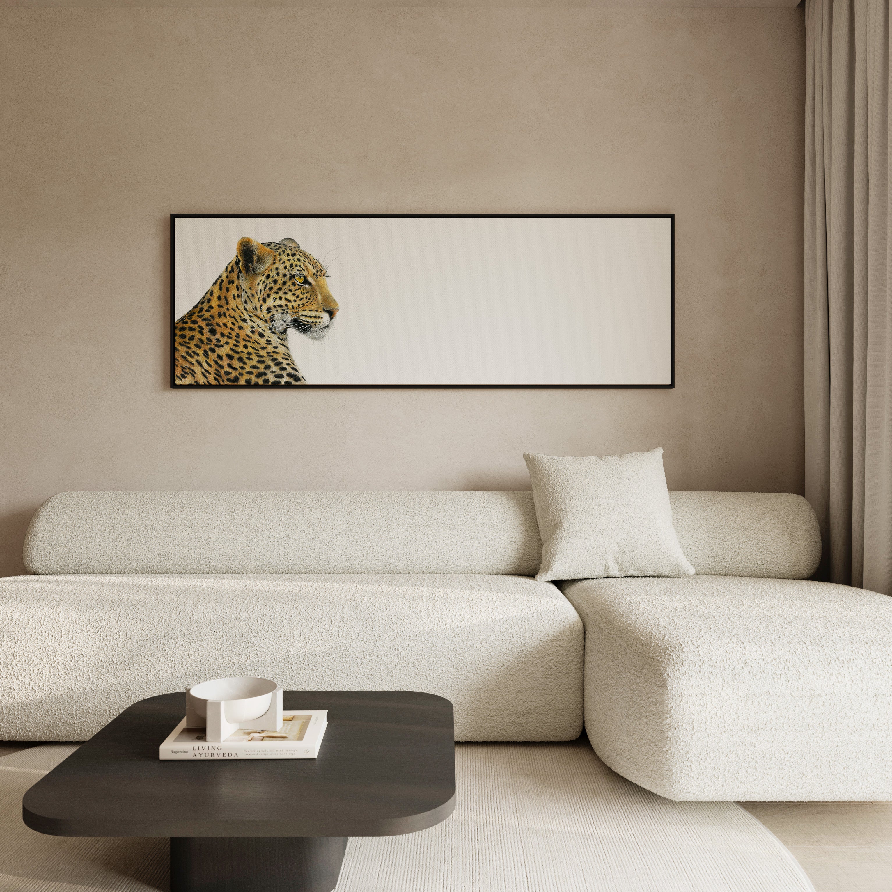 Leopard Portrait Panorama