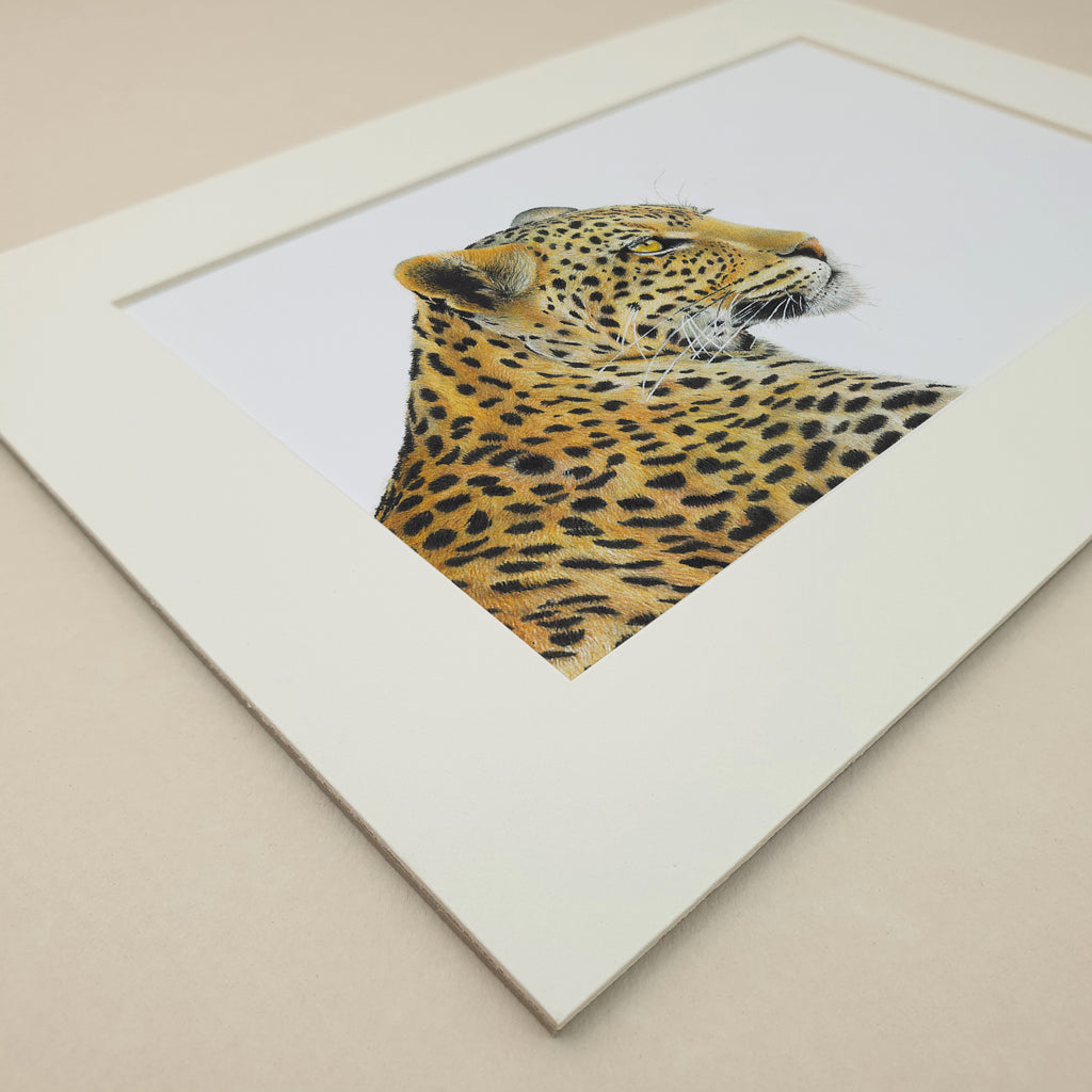 Leopard profile portrait artwork