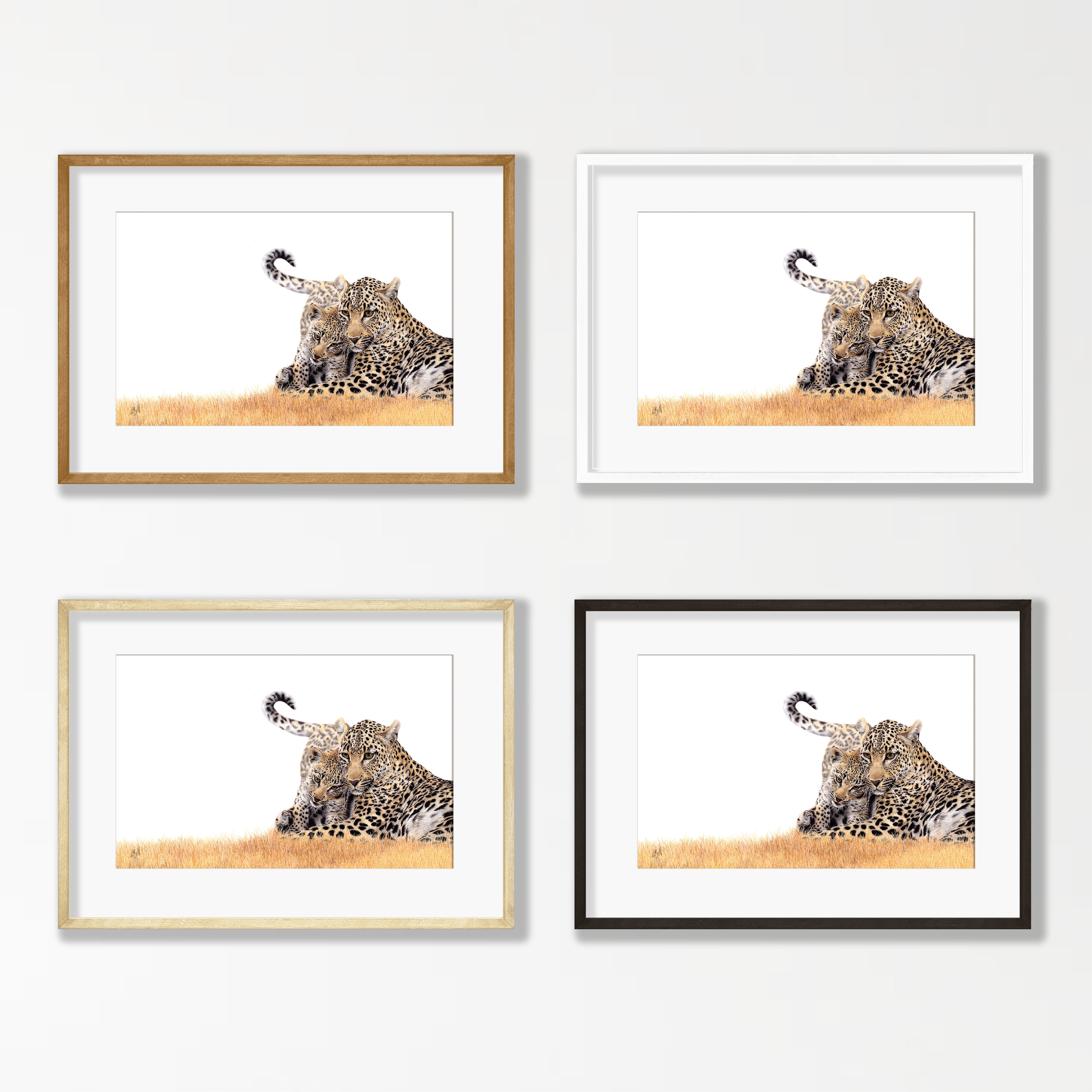 Leopard Mother and Cub - LPD3