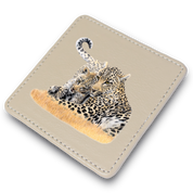 Leopard Leather Coaster