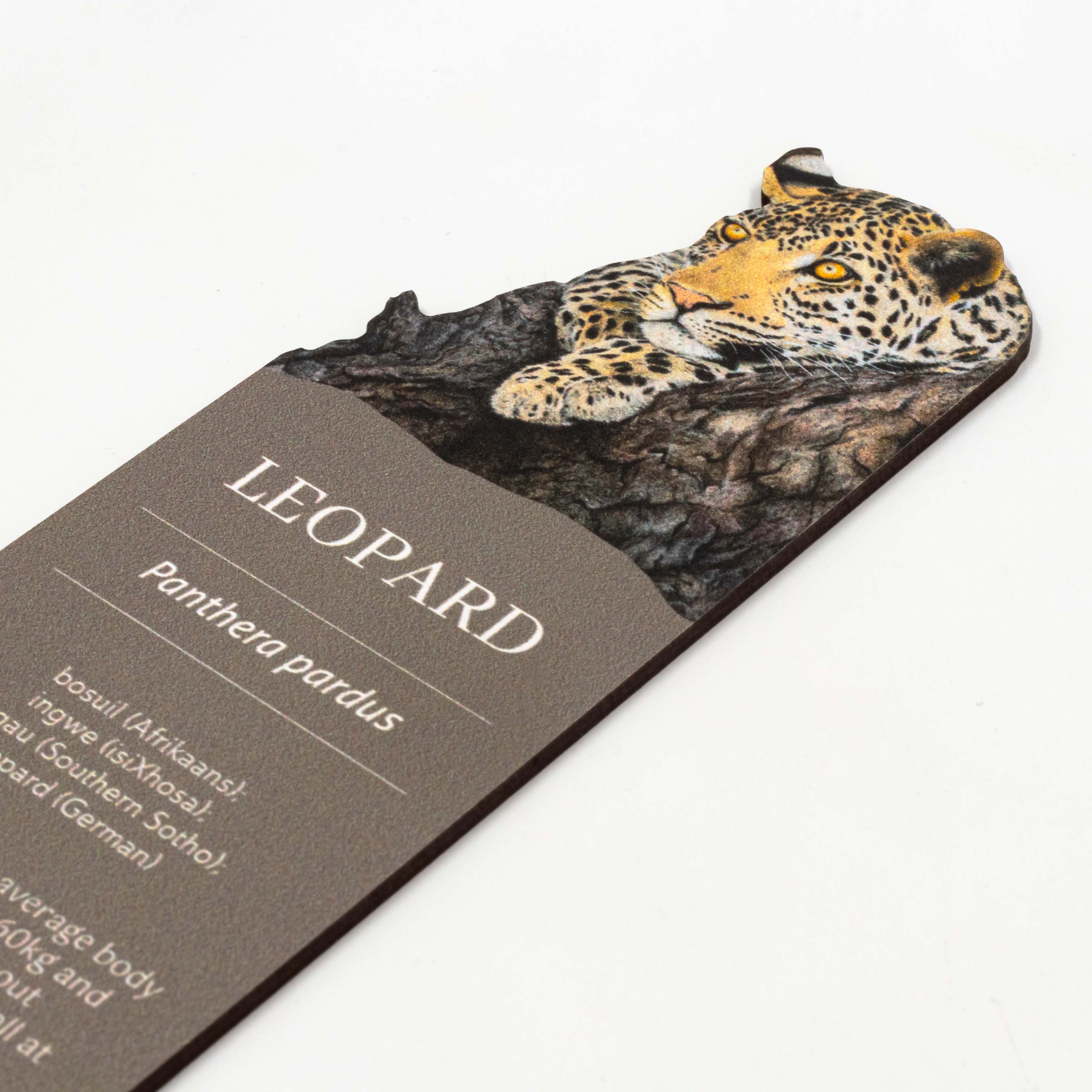 Leopard Wooden Bookmark