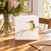 Malachite Kingfisher Greeting Card - MKF1