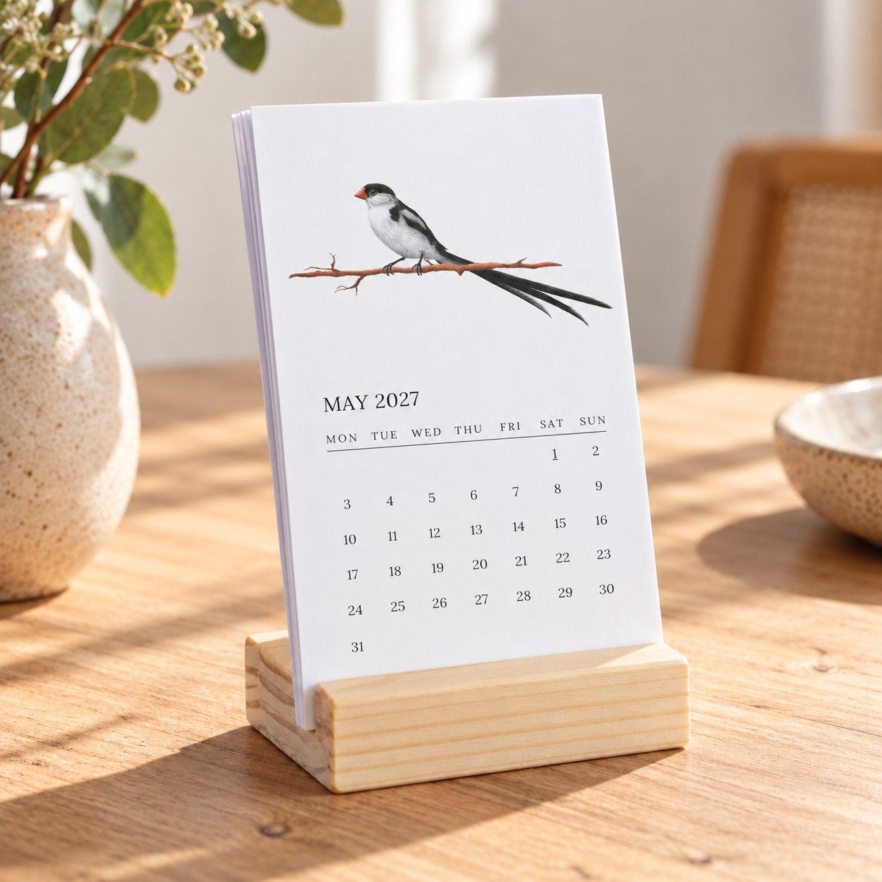 2027 Birds of South Africa Mini Desk Calendar
