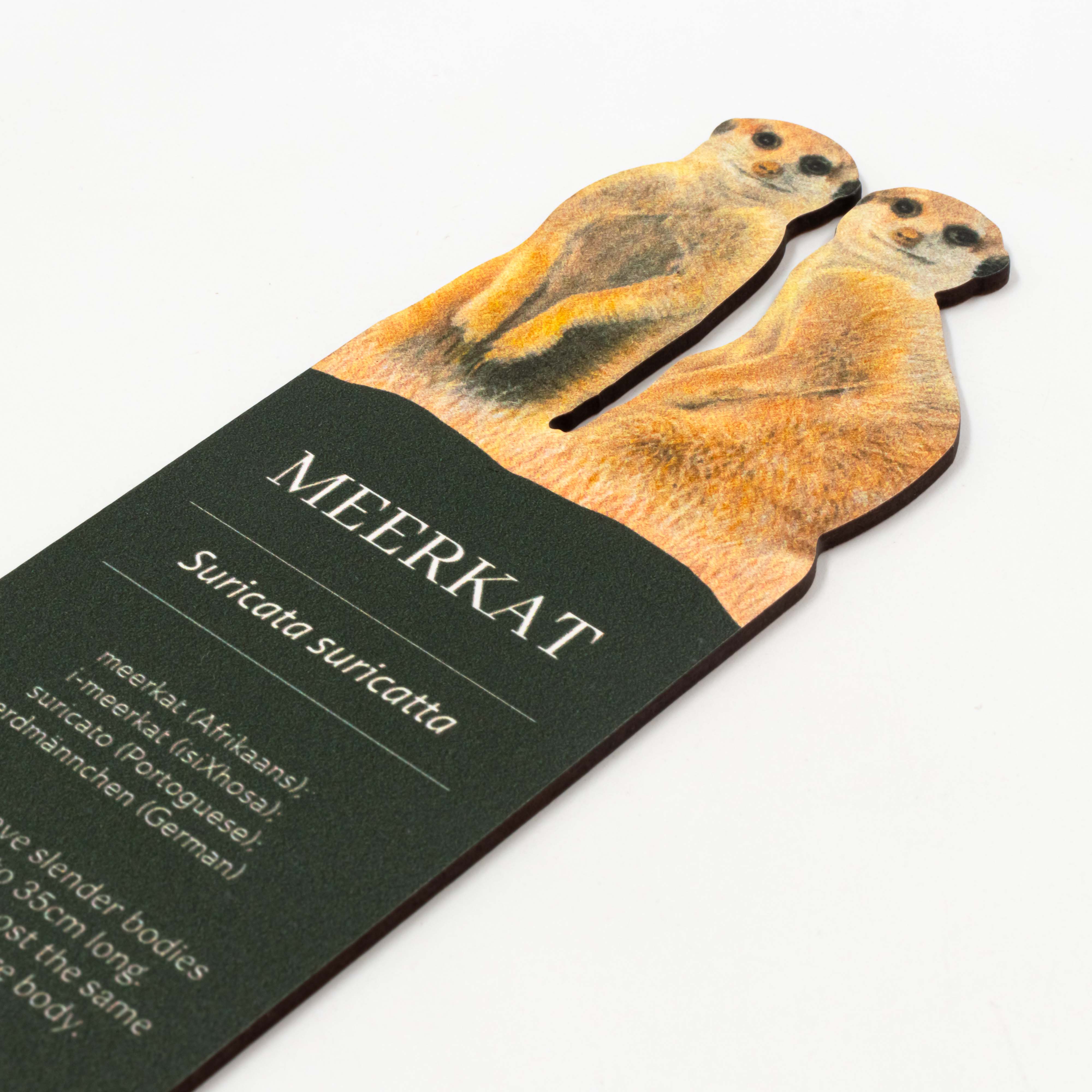 Meerkats Wooden Bookmark